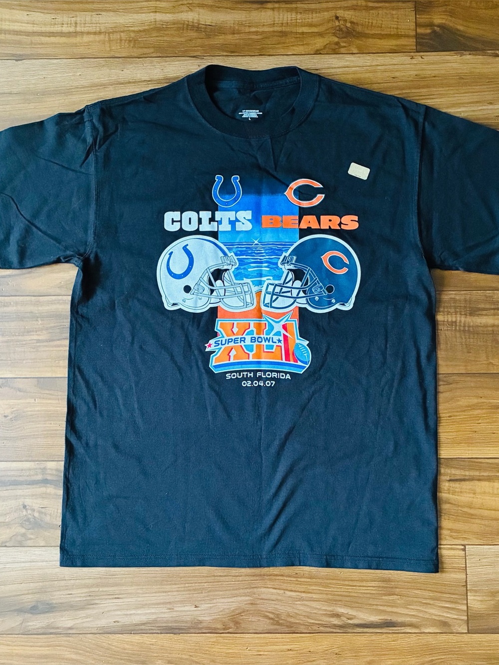 NFL Super Bowl XLI Colts Vs Bears 07 Promo Shirt Mens Size Large